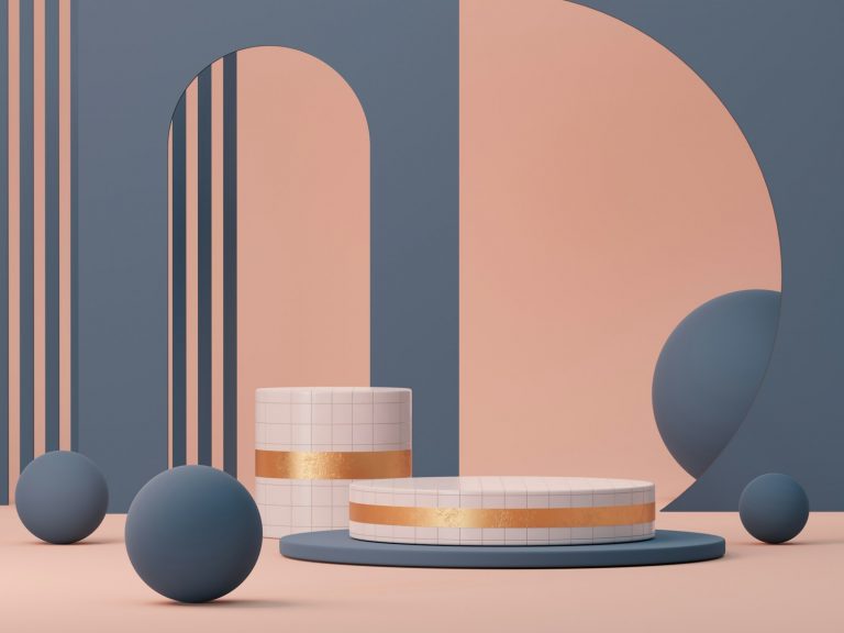 Visuelle Glaubwürdigkeit: So stärken Produktbilder im Onlinehandel die Markenwirkung a group of blue and white objects on a table